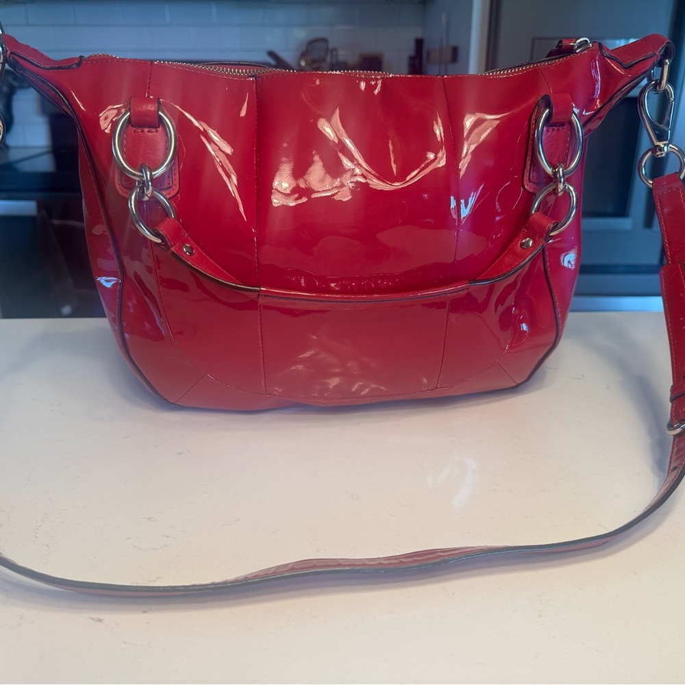 Coach Patent Leather Crossbody/Top Handle Bag - Picture 2 of 8